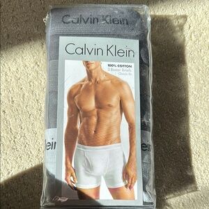 Calvin Klein Men's Boxer Briefs - 3 Pack in grays Size S